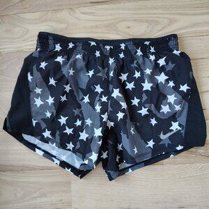 Womens Nike DriFit Running Shorts Star Print Size S